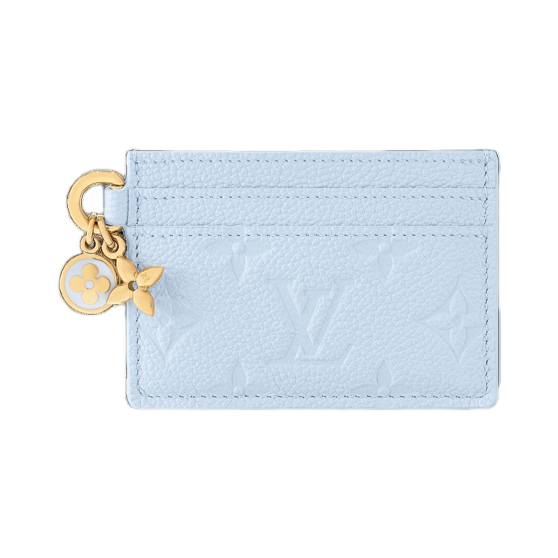 M13649 Louis Vuitton LV Charms Card Holder Azur Blue - 대표 이미지 #1