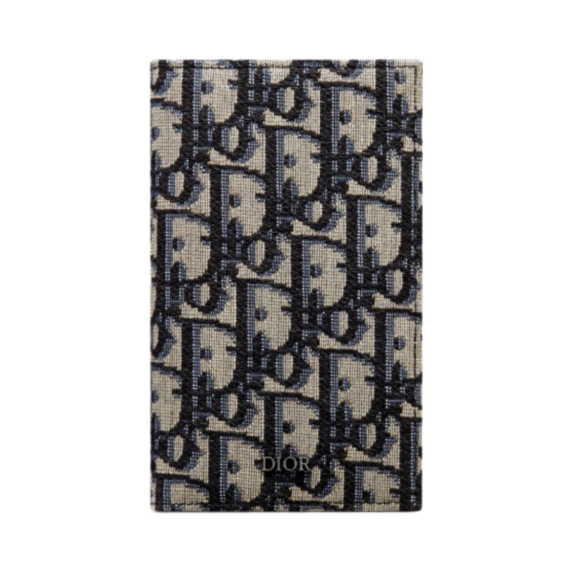 2ESCH147YSE-H05E Dior Bi-Fold Long Card Holder Beige & Black Dior Oblique Jacquard