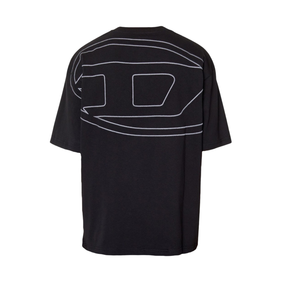 디젤 T-보기-메고발 백 맥시 D 로고 티셔츠 블랙(Diesel T-Boggy-Megoval Back Maxi D Logo T-Shirt Black) - 2
