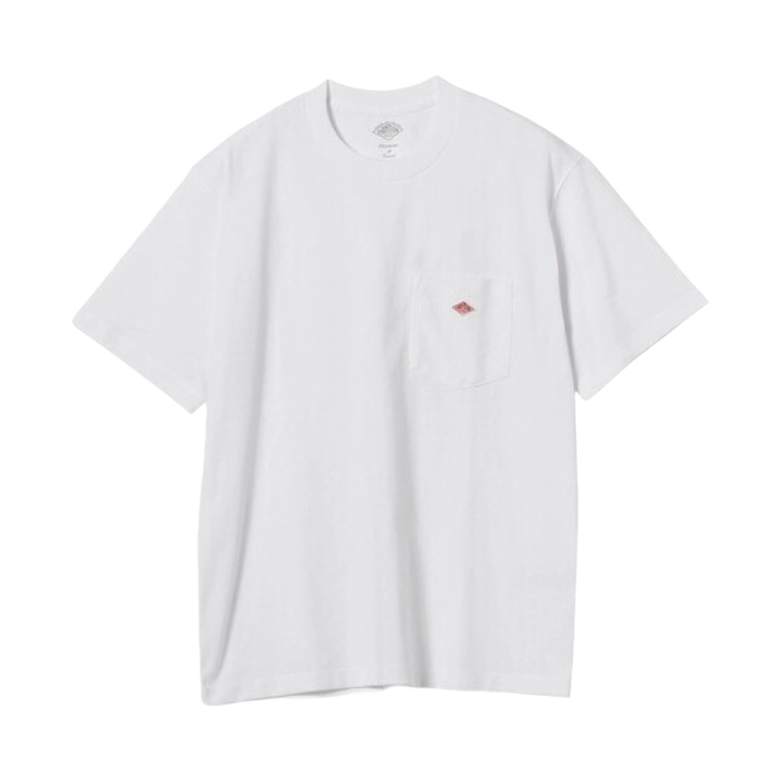 단톤 플레인 숏슬리브 포켓 티셔츠 화이트(Danton Plain Short Sleeve Pocket T-Shirt White)