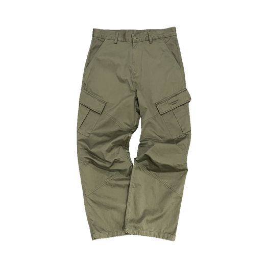UMCM109KK Undermycar Mu.109 Anti Fxxking Logo Play Semi-Wide Cargo Pants Khaki