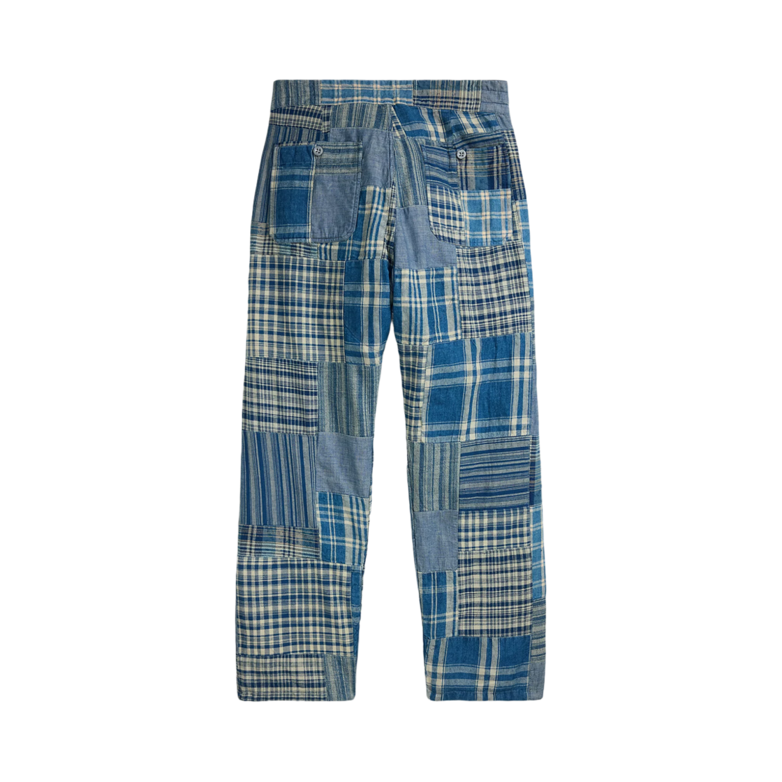 더블알엘 인디고 패치워크 드로우스트링 팬츠 인디고 크림 멀티(Double RL Indigo Patchwork Drawstring Pants Indigo Cream Multi) - 2