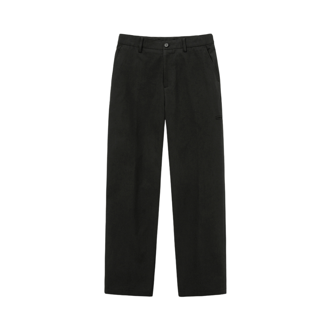 티엔지티 블랙 세미와이드핏 치노 셋업 팬츠
