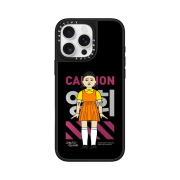 Casetify x Squid Game iPhone Young-Hee Special Mirror Edition Mirror Case Silver Mirror Black Bumper