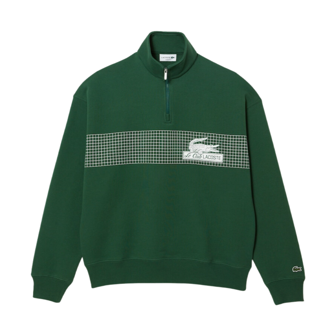 라코스테 네오 헤리티지 하프집업 스웨트셔츠 그린(Lacoste Neo Heritage Half-Zip Sweatshirt Green) - 1