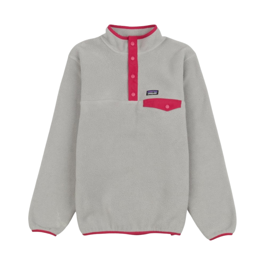 (키즈) 파타고니아 라이트웨이트 신칠라 스냅-T 플리스 풀오버 드리프터 그레이