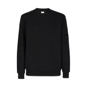 C.P. Company Diagonal Raised Fleece Sweatshirt Black - 23SS