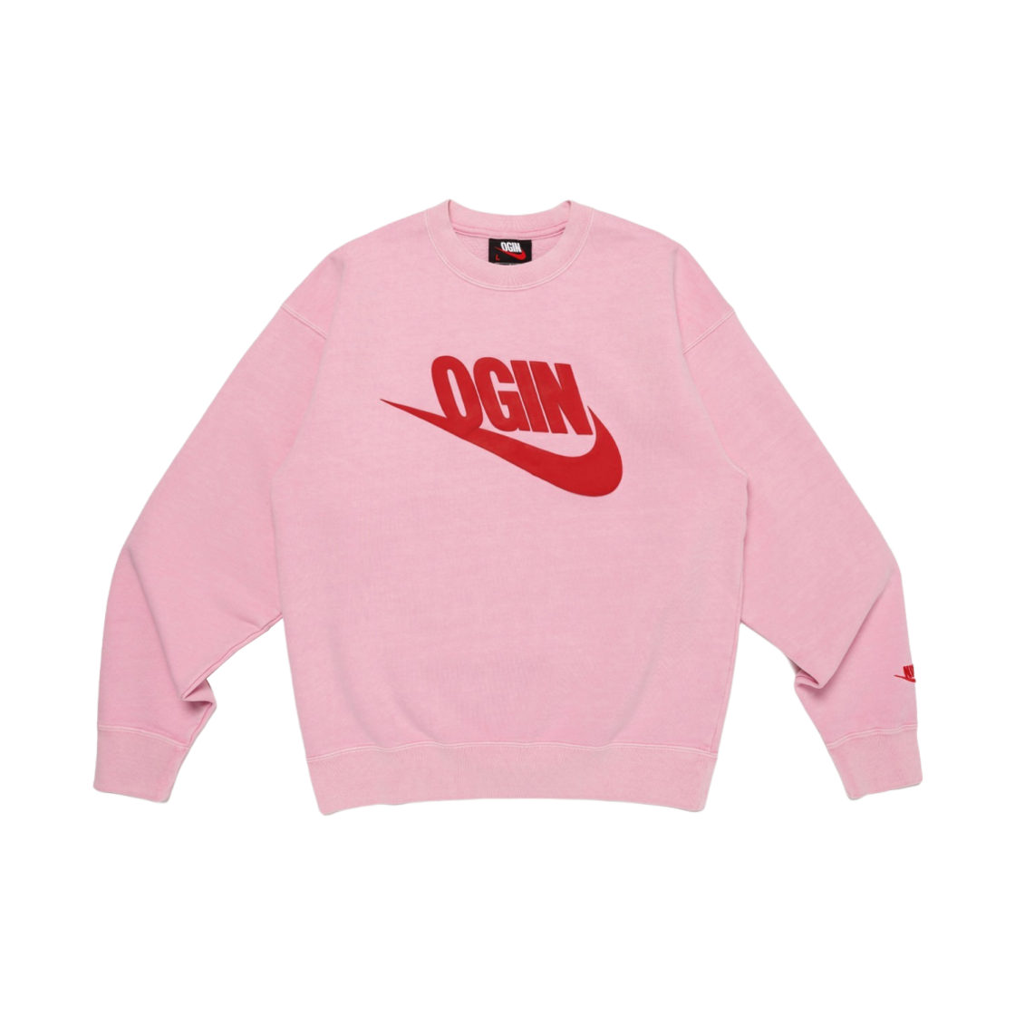 - Nike x Nigo Fleece Crewneck Sweatshirt Pink Rise - Otsumo Plaza Exclusive
