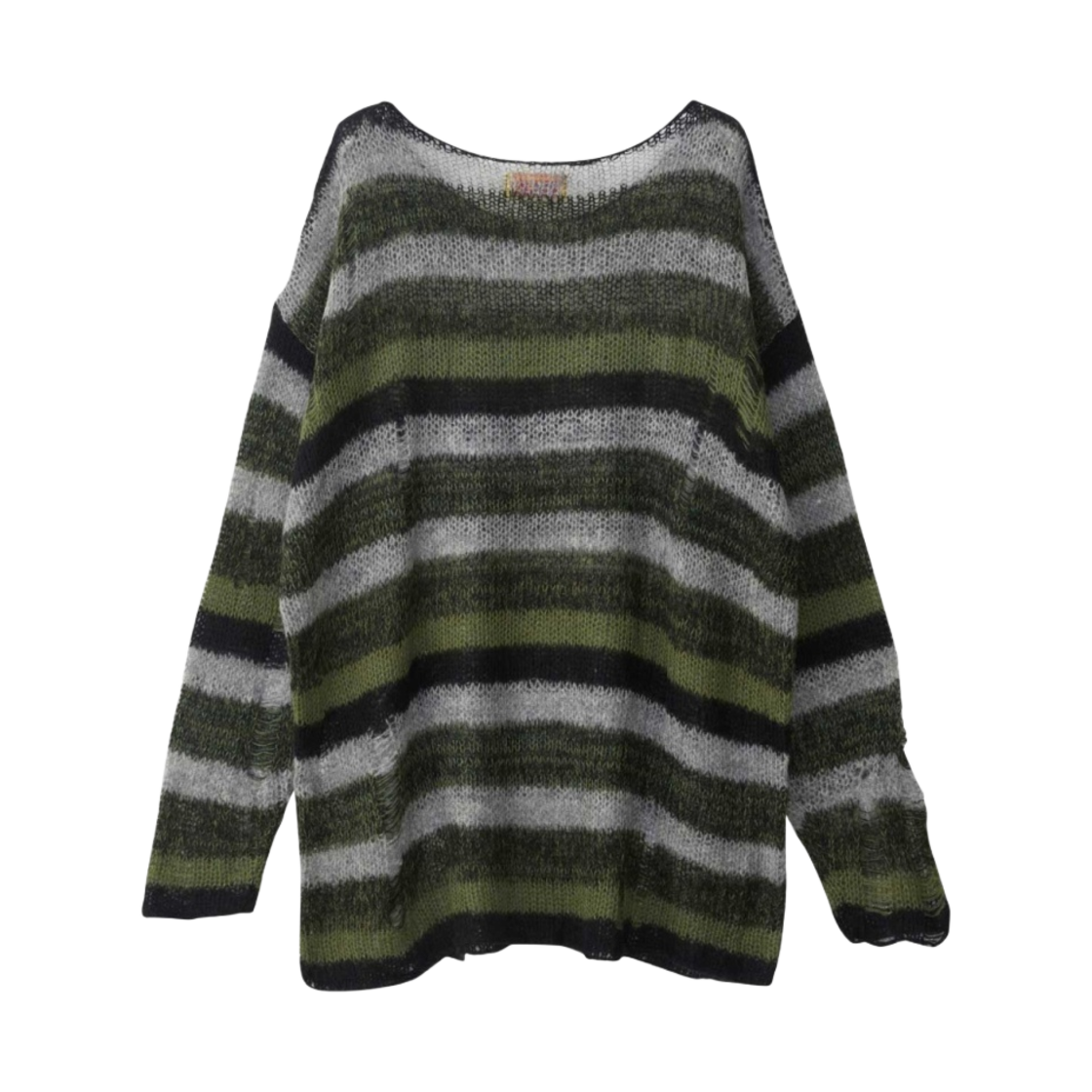 (W) 히스테릭 글래머 디스코 썩스 크래쉬 오버사이즈 스웨터 그린((W) Hysteric Glamour Disco Sucks Crash Oversized Sweater Green) - 2