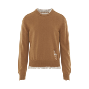 Maison Margiela Distressed Sweater Almond
