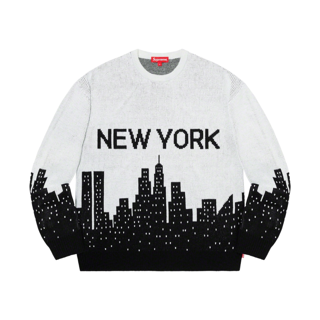 슈프림 뉴욕 스웨터 화이트 - 20SS(Supreme New York Sweater White - 20SS)