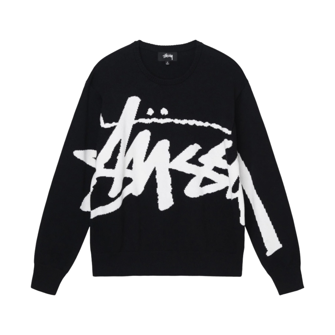 스투시 스탁 스웨터 블랙
