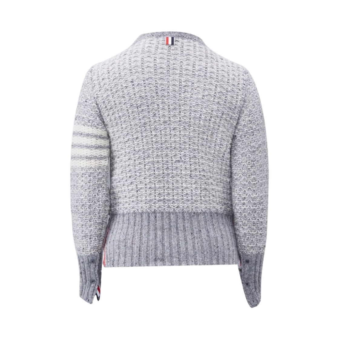 톰브라운 모헤어 트위드 사선 풀오버 라이트 그레이(Thom Browne Mohair Tweed 4-Bar Pullover Light Grey) - 2