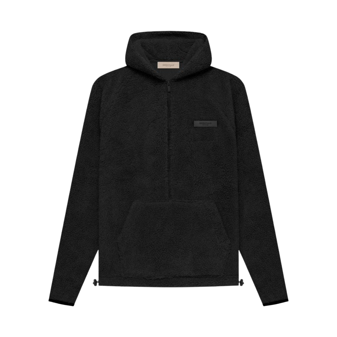 - Essentials Polar Fleece Half-Zip Hoodie Iron - 22SS