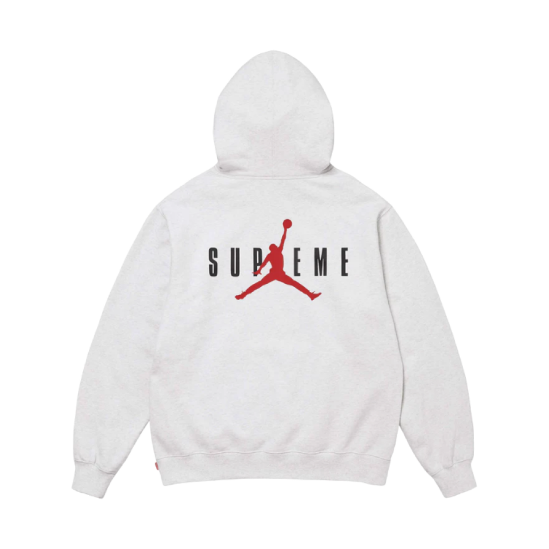 HF0836-051 Supreme x Jordan Hooded Sweatshirt Ash Grey - 24FW