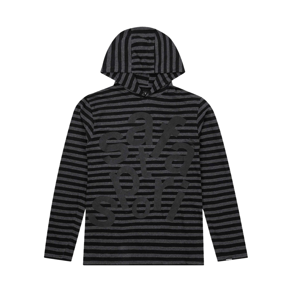 [KREAM 단독] 사파리스팟 티켓팅 스트라이프 보더 후디 블랙([KREAM 단독] Safarispot Ticketing Stripe Border Hoodie Black)