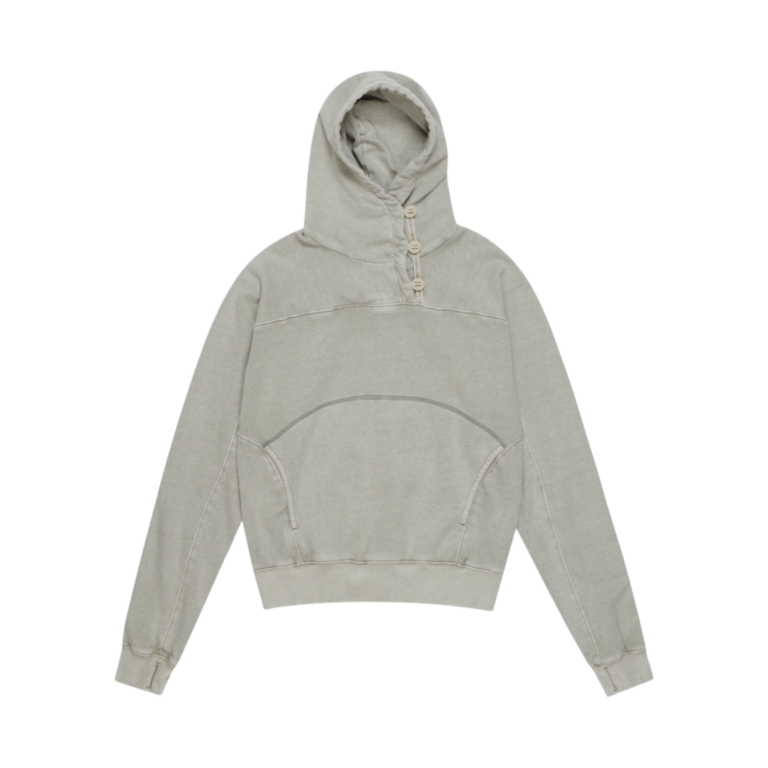 FW23-HD1IB Hyein Seo Button Hoodie Ice Blue