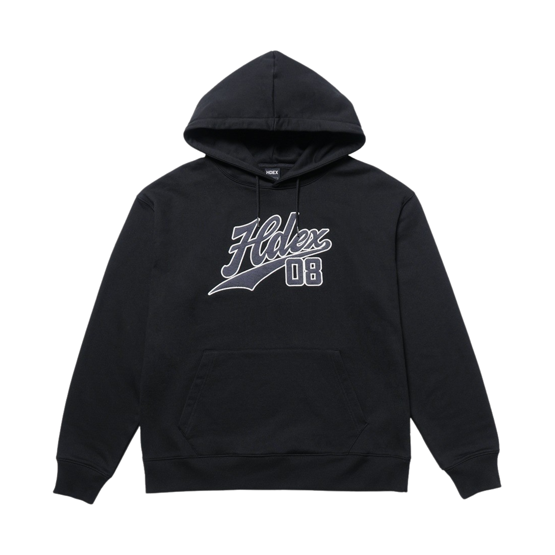 HD23FHD03M03_Black HDEX Applique Hoodie Black