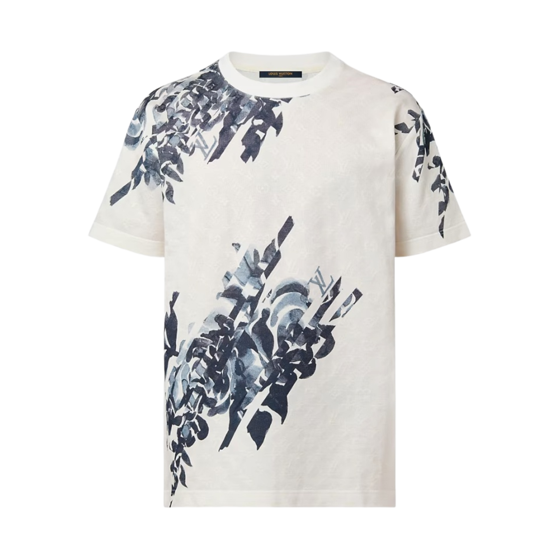 루이비통 모노그램 코튼 피케 티셔츠 화이트(Louis Vuitton Monogram Cotton Pique T-Shirt White) - 1