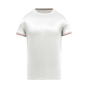 Moncler Cotton T-Shirt Off White - 24SS