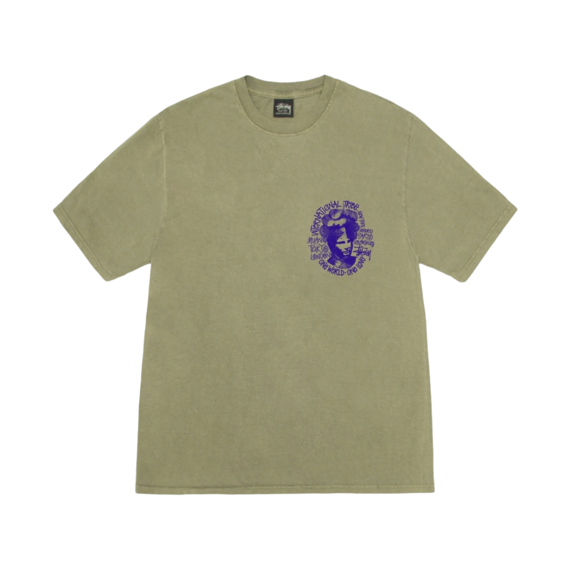 스투시 카멜롯 피그먼트 다이드 티셔츠 올리브(Stussy Camelot Pigment Dyed T-Shirt Olive) - 2