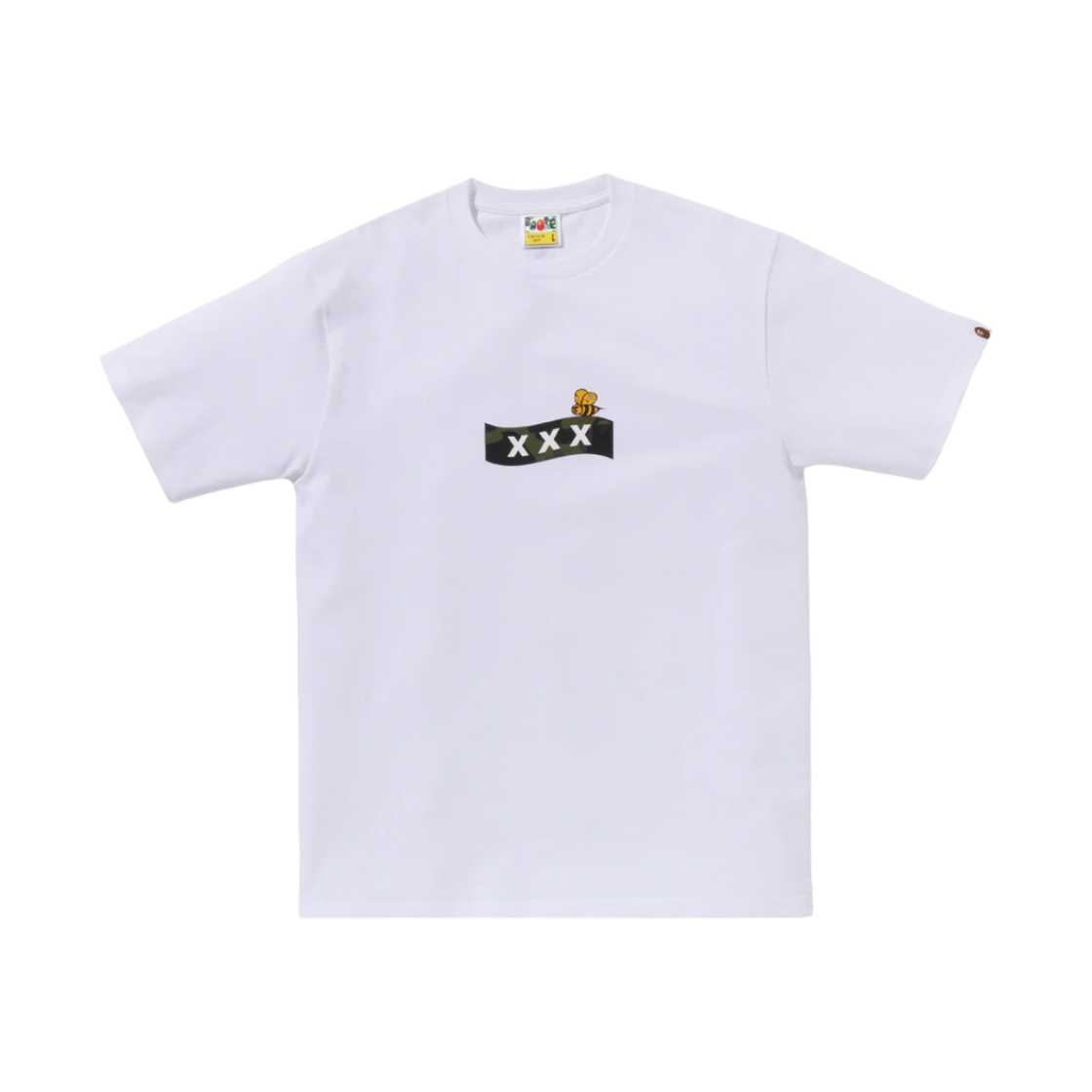 - BAPE x God Selection XXX T-Shirt White - 대표 이미지 #1