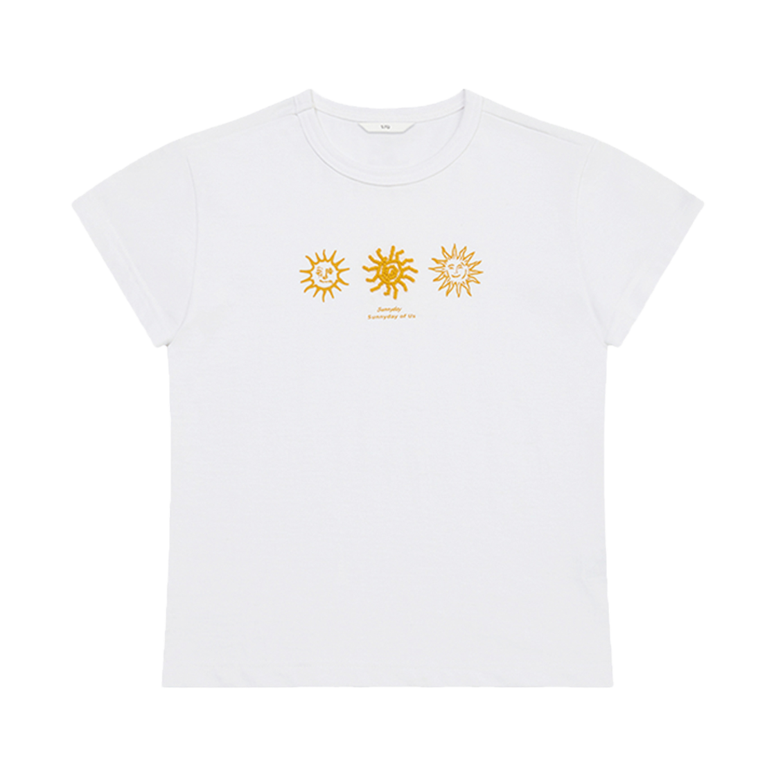 에스티유 우먼즈 썬 비즈 티셔츠 화이트