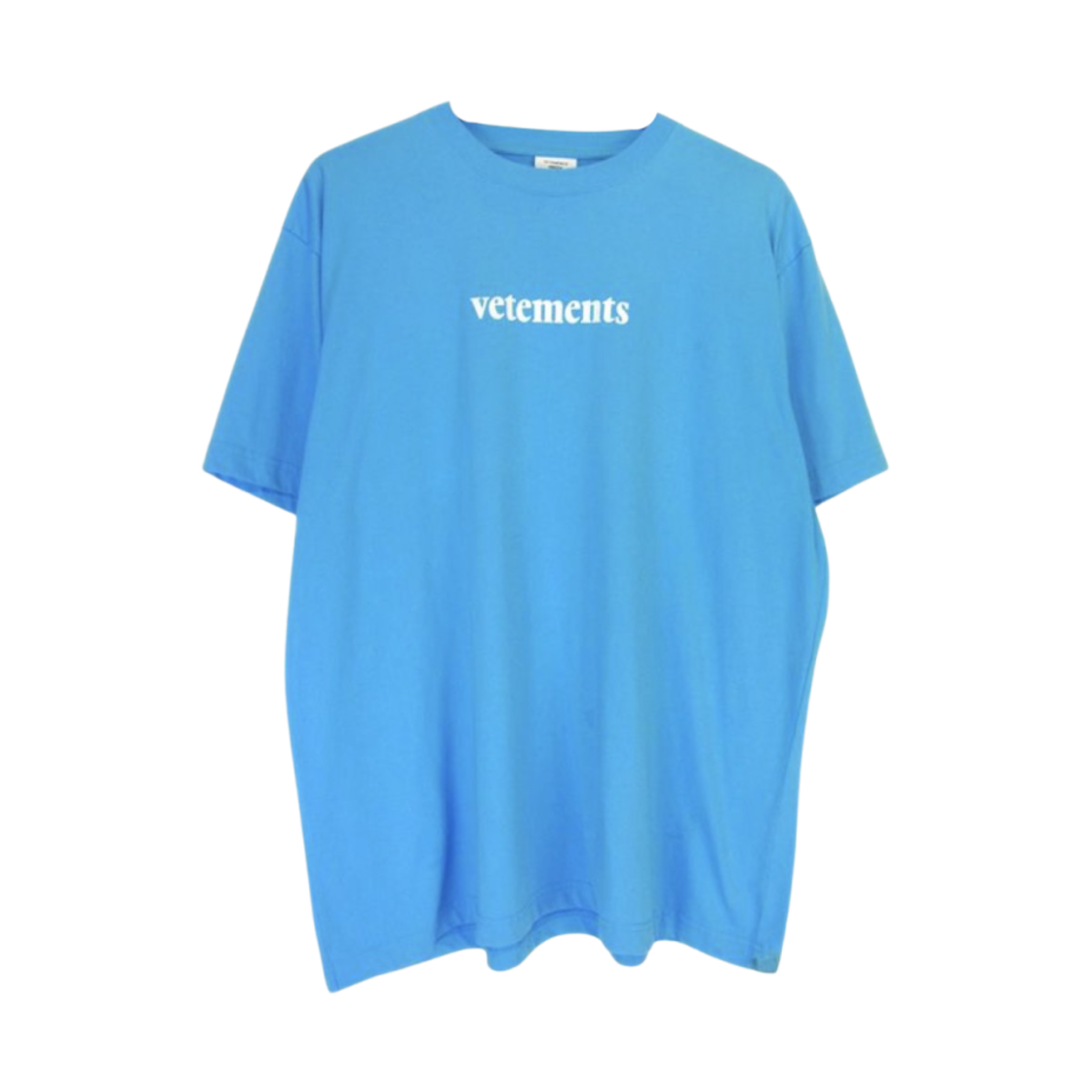 SS2OTR304 Vetements Logo T-Shirt Blue