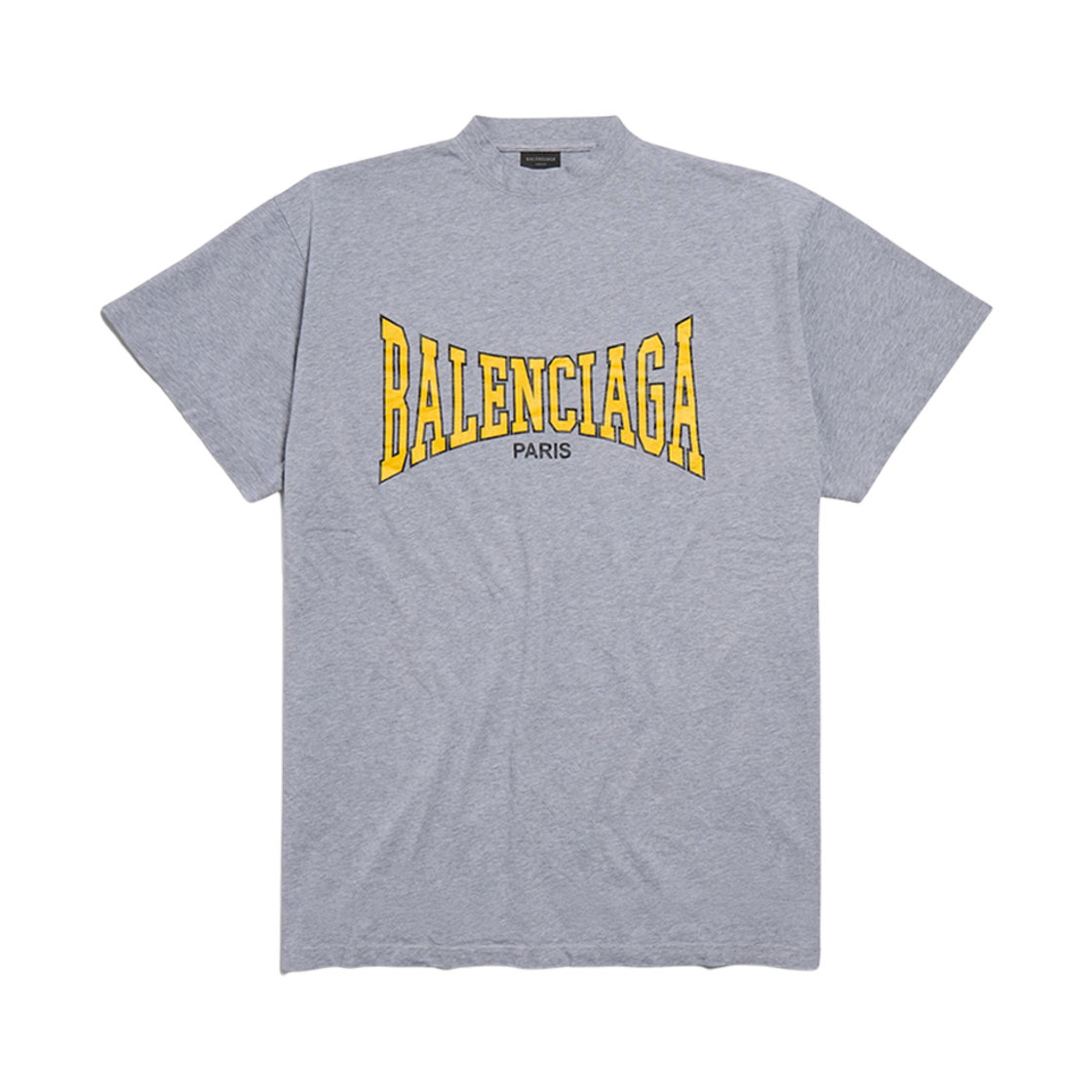 787349TRVH59921 Balenciaga Boxing Oversized Fit T-Shirt Heather Grey