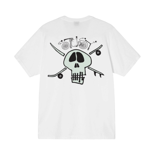 Stussy Surf Skate Skull T-Shirt White