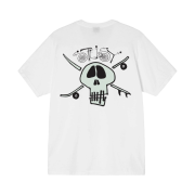 Stussy Surf Skate Skull T-Shirt White