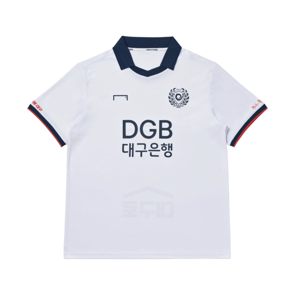 골 스튜디오 대구 FC 2023 어웨이 레플리카 저지 화이트 네이비 (논 마킹 버전)(Goal Studio Daegu FC 2023 Away Replica Jersey White Navy (Non Marking Ver.))