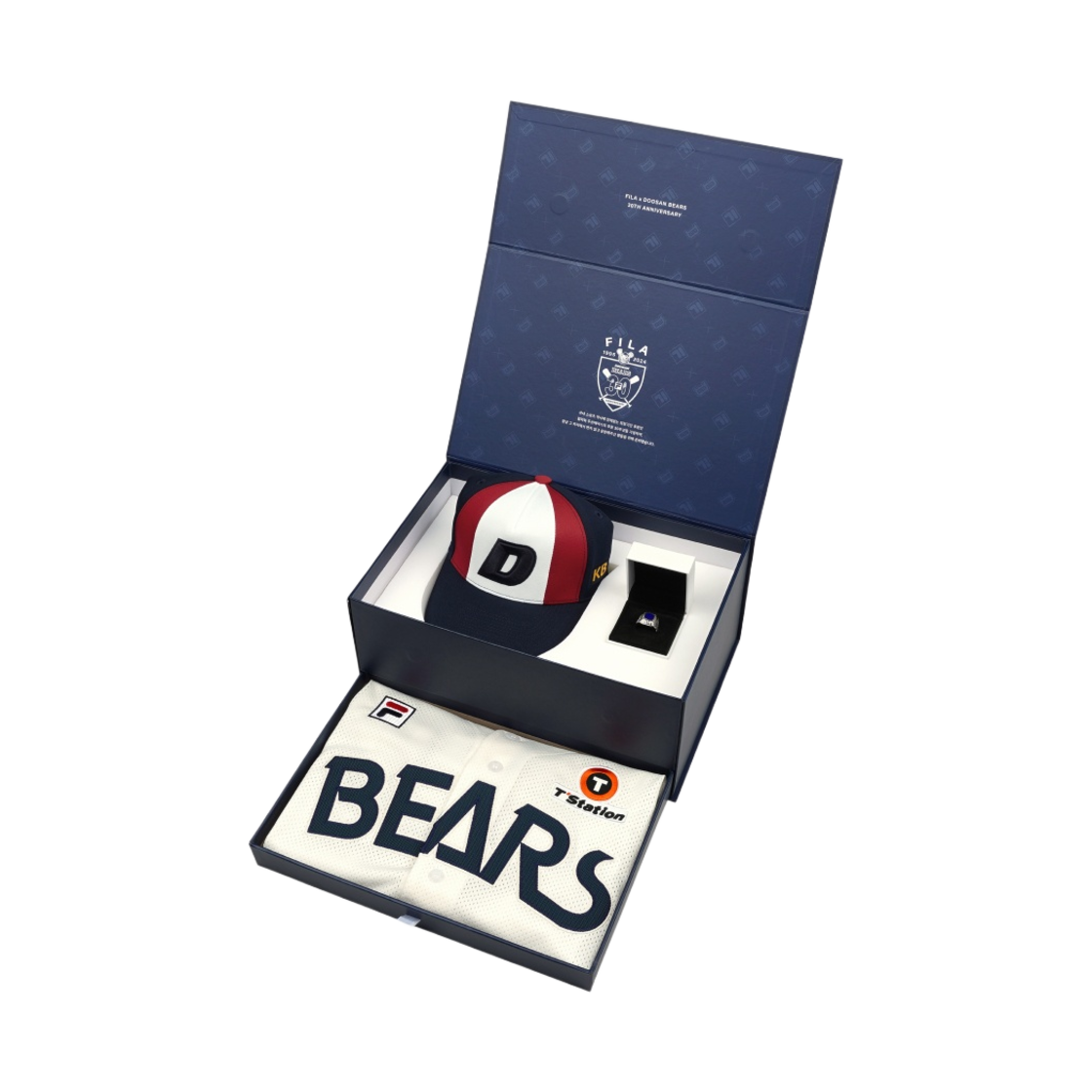 두산 베어스 x 휠라 30주년 레전더리 올드 유니폼 패키지 (논 마킹 버전) - 600개 한정(Doosan Bears x Fila 30th Anniversary Legendary Old Uniform Package (Non Marking Ver.) - Edition of 600)
