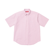 Supreme Loose Fit Oxford S/S Shirt Pink Stripe - 25SS