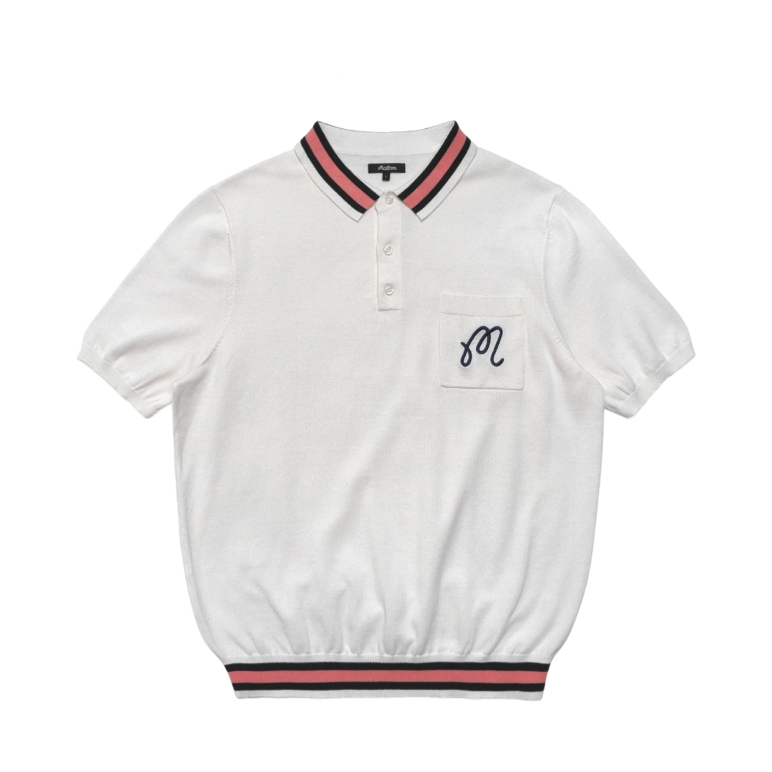 말본 골프 사이프러스 니트 폴로 아이보리(Malbon Golf Cypress Knit Polo lvory) - 1