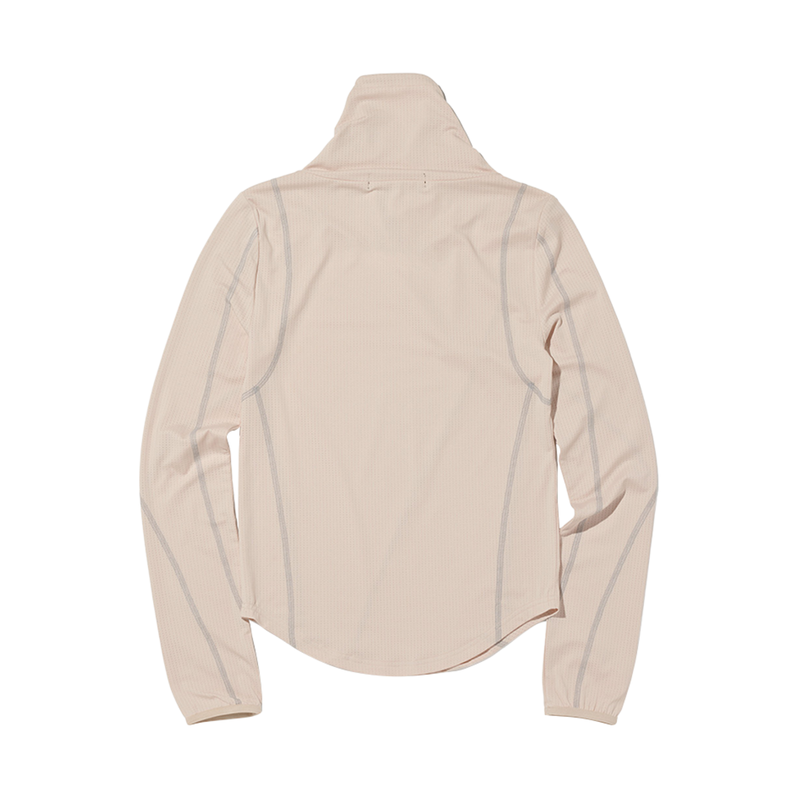 (W) 미스치프 드레이프드 터틀넥 탑 베이지((W) Mischief Draped Turtleneck Top Beige) - 2