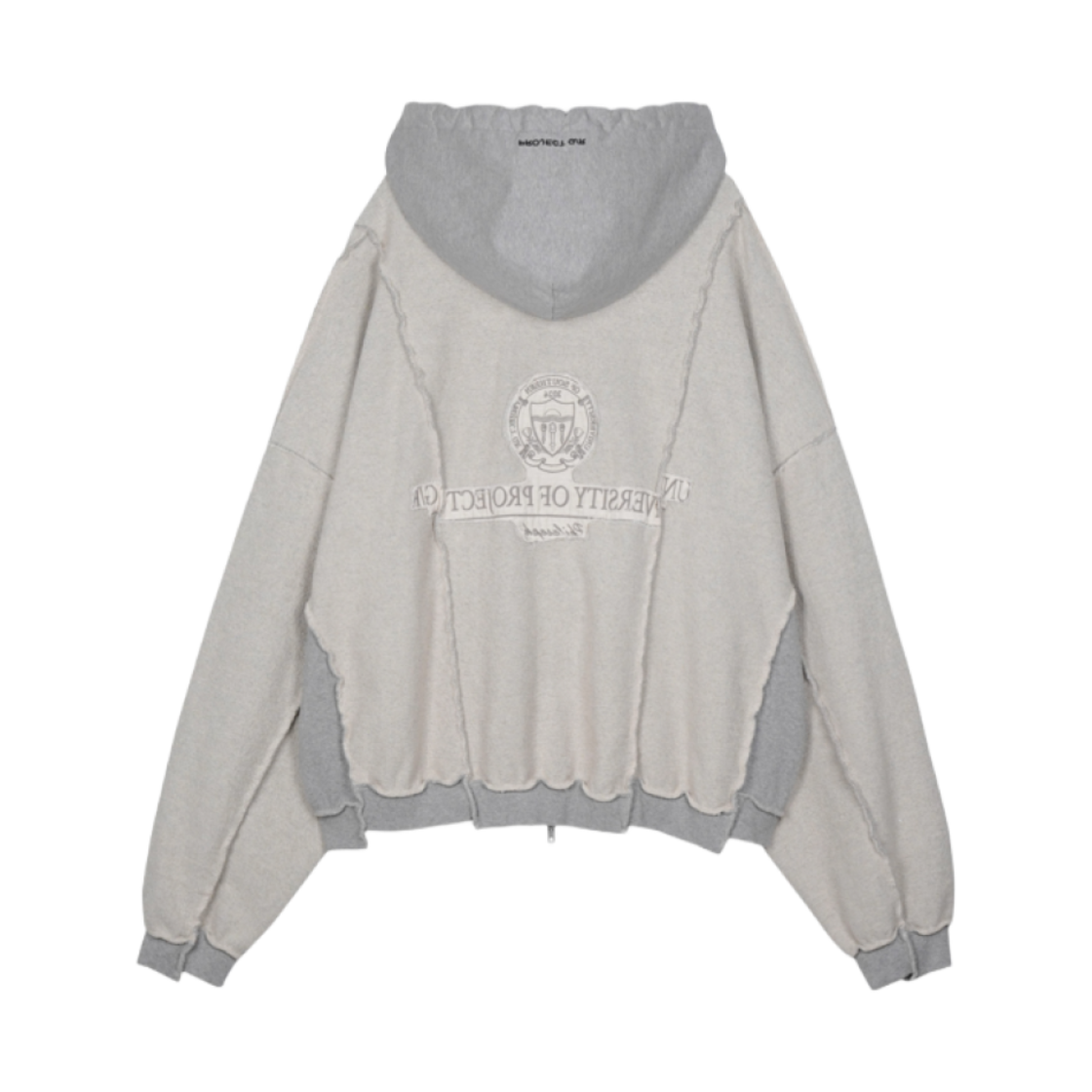 ★人気★【Project G/R】★Inside Out Unbalanced Zip Hoodi.e★ ☆人気☆【Project G/R】☆Inside Out Unbalanced Zip Hoodi.e☆