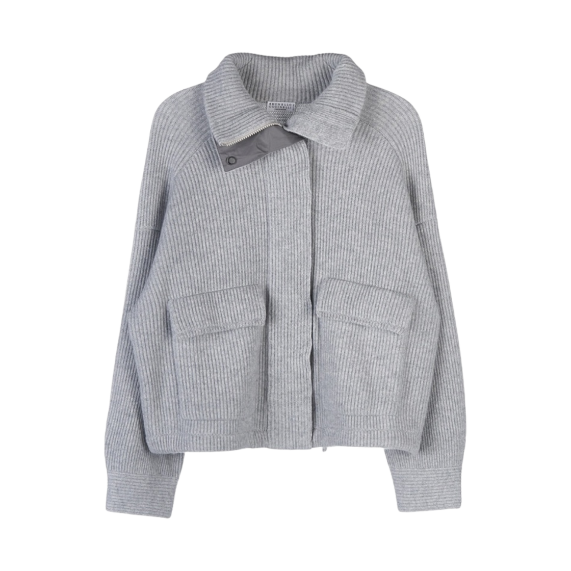M12775616-C072 (W) Brunello Cucinelli Cashmere Cardigan Grey
