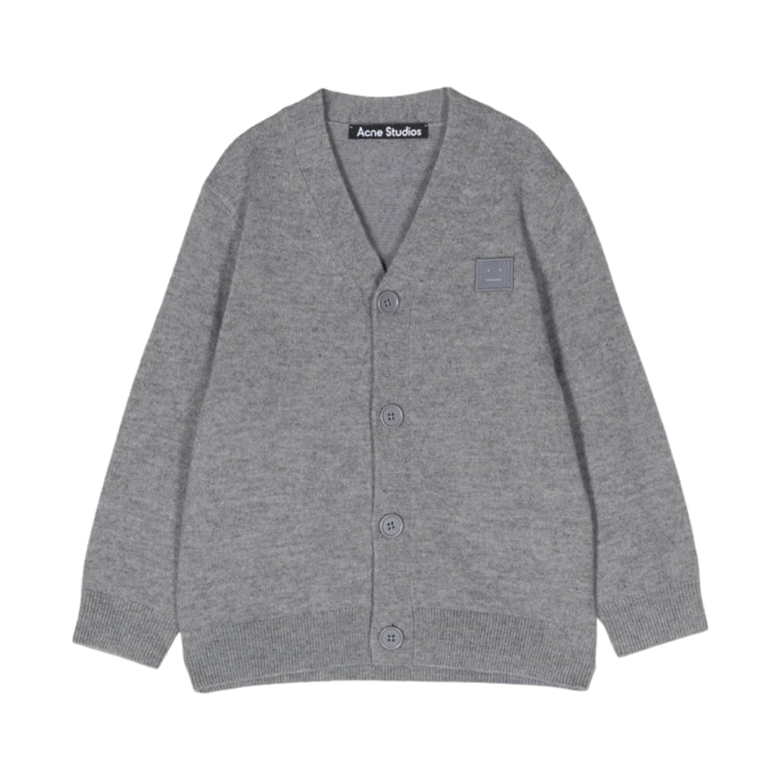 (키즈) 아크네 스튜디오 울 가디건 그레이 멜란지((Kids) Acne Studios Wool Cardigan Grey Melange) - 1