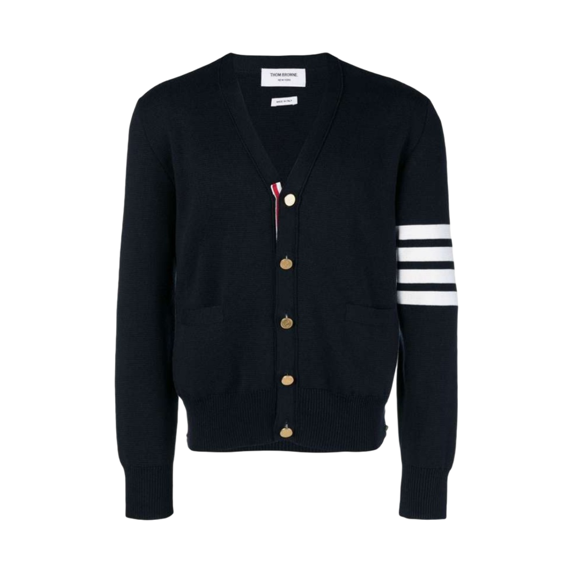 톰브라운 밀라노 스티치 사선 가디건 네이비(Thom Browne Milano Stitch 4-Bar Cardigan Navy)