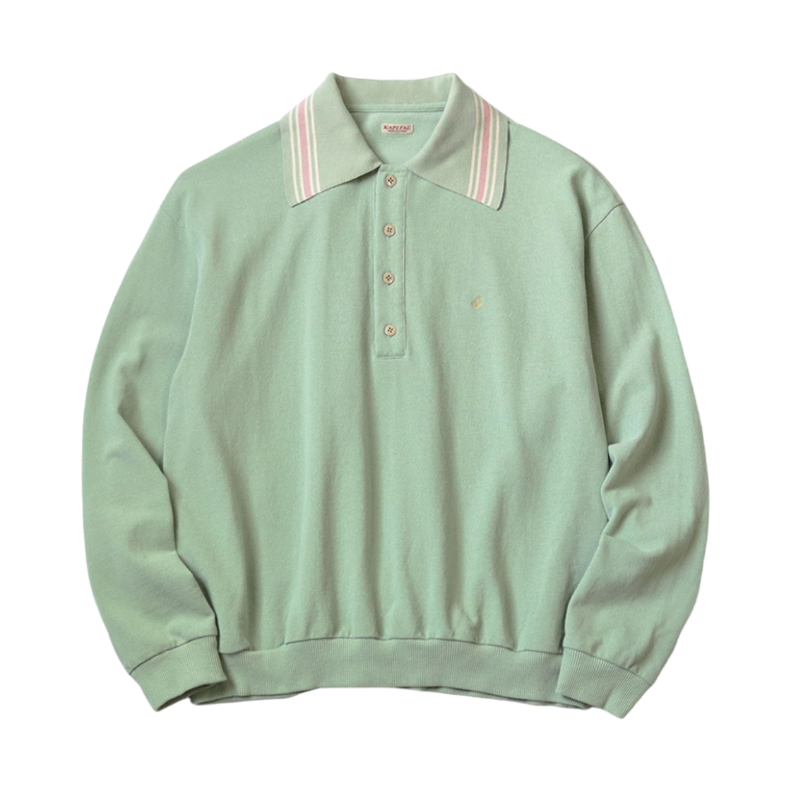 캐피탈 피케 랭글 칼라 레트로 폴로 민트(Kapital Pique Wrangle Collar Retro Polo Mint)