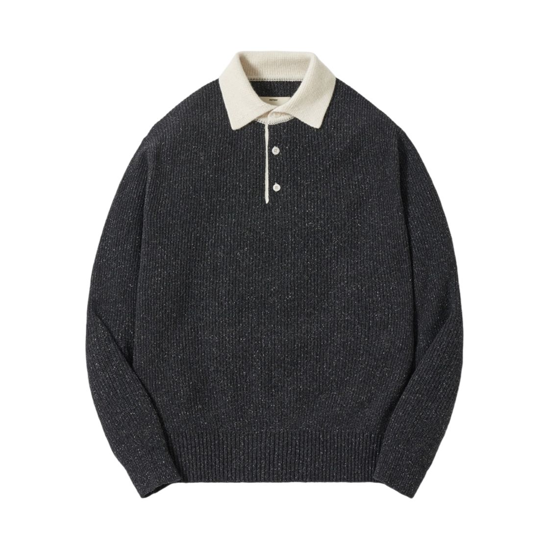 포터리 럭비 폴로 니트 차콜(Pottery Rugby Polo Knit Charcoal)