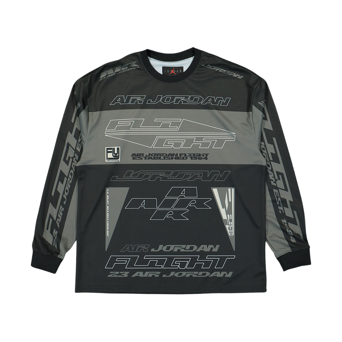 조던 MVP 프린트 롱슬리브 티셔츠 블랙