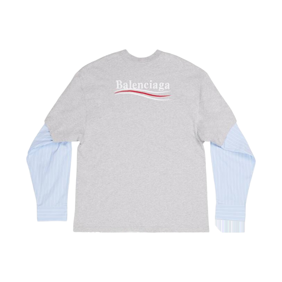 발렌시아가 폴리티컬 캠페인 레이어드 티셔츠 그레이(Balenciaga Political Campaign Layered T-Shirt Grey) - 2