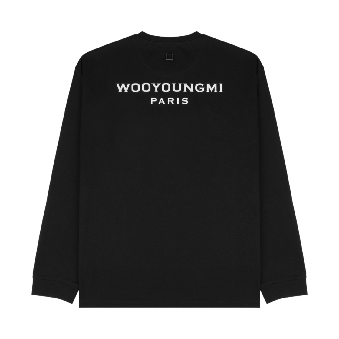 ☆25SS☆ブラックロゴ刺繍スウェットシャツ/WOOYOUNGMI☆ Black Logo Embroidered Sweatshirt - WOOYOUNGMI