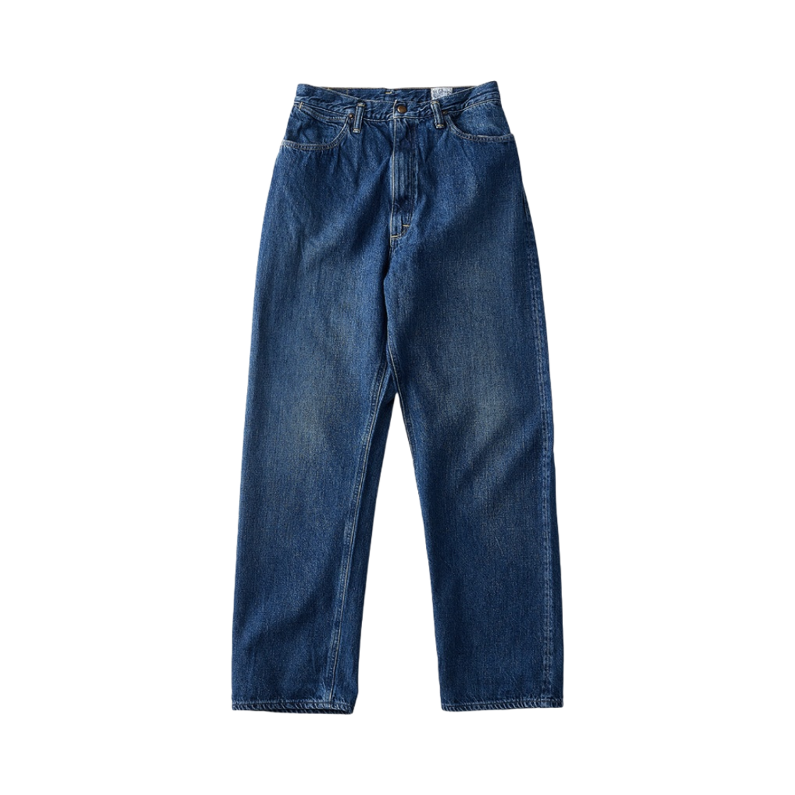 (W) 오어슬로우 1040 하이 웨이스트 데님 팬츠 자스민 데님 유즈드 워싱((W) Orslow 1040 High Waist Denim Pants Jasmin Denim Used Washing)
