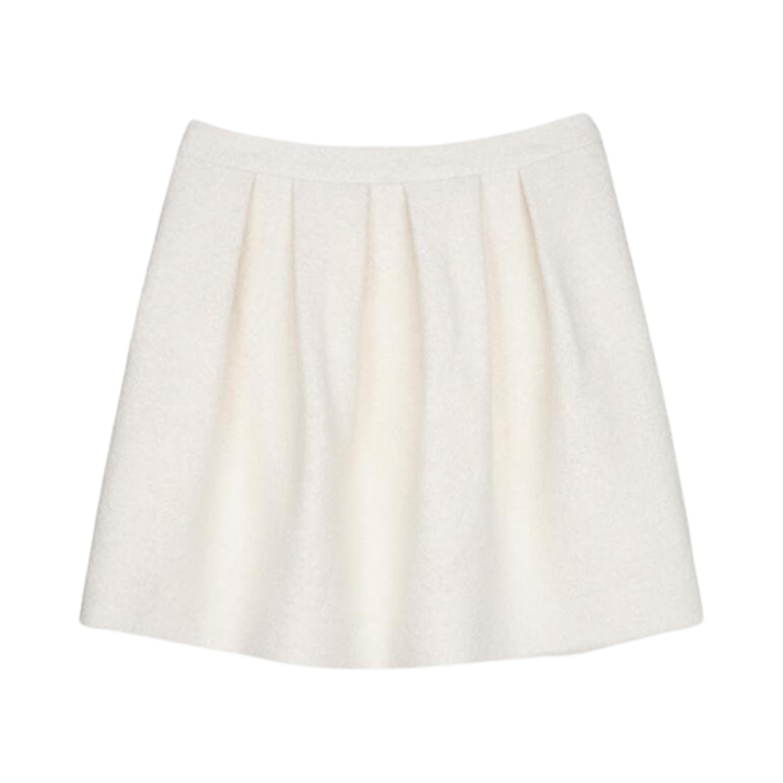 (W) 던스트 부클 울 벨 라인 미디 스커트 아이보리((W) Dunst Boucle Wool Bell-Line Midi Skirt Ivory)