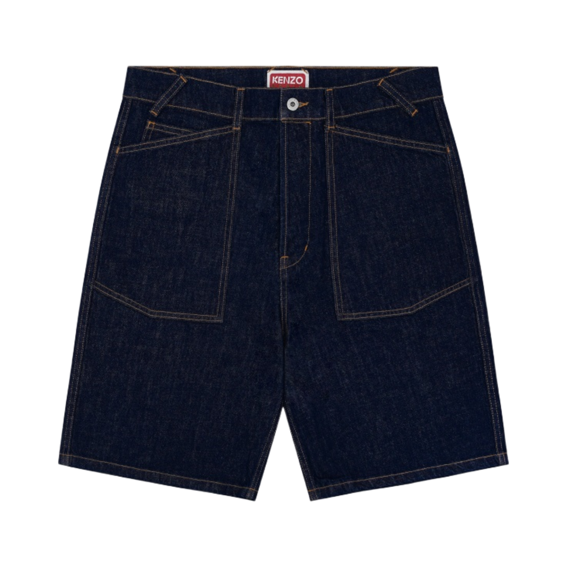 겐조 세일러 루즈 데님 쇼츠 린스 블루 데님(Kenzo Sailor Losse Denim Shorts Rinse Blue Denim)