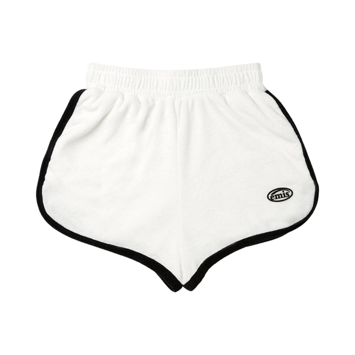 (W) 이미스 뉴 로고 테리 쇼츠 화이트((W) Emis New Logo Terry Shorts White)