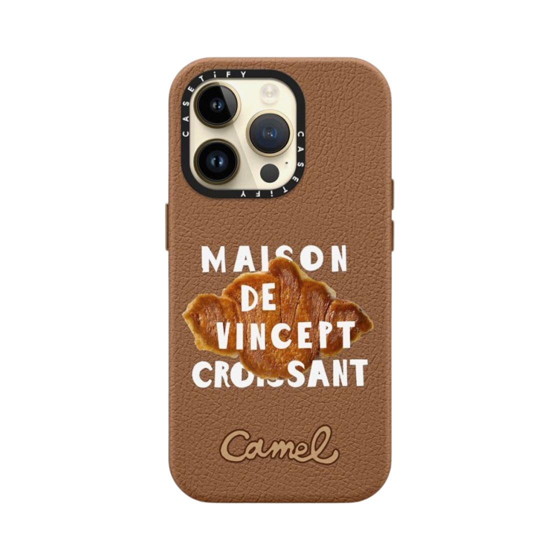 케이스티파이 x 카멜 커피 아이폰 브레드 화이트 맥세이프 레더 케이스 라떼(Casetify x Camel Coffee iPhone Bread White Magsafe Leather Case Latte) - 4
